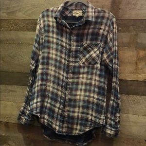 The Prep School Shirt - Undertow Plaid Distressed